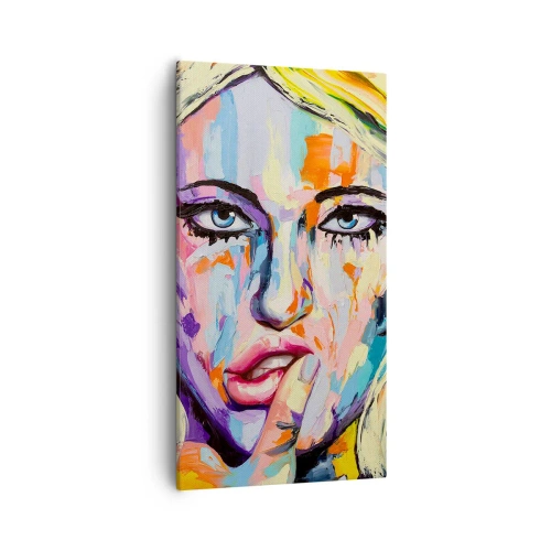 Obraz na plátně - Podívej se jí přímo do očí - 55x100 cm