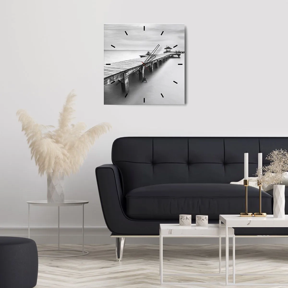 Nástěnné hodiny - Daleko od nás - 40x40 cm