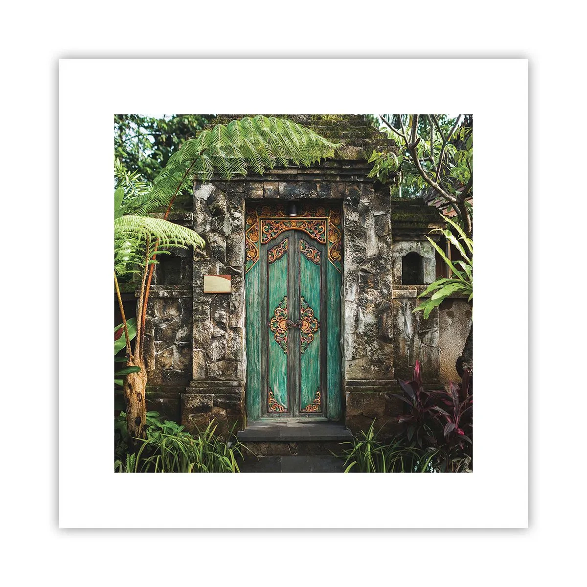Plakát - Dveře do exotického světa - 30x30 cm