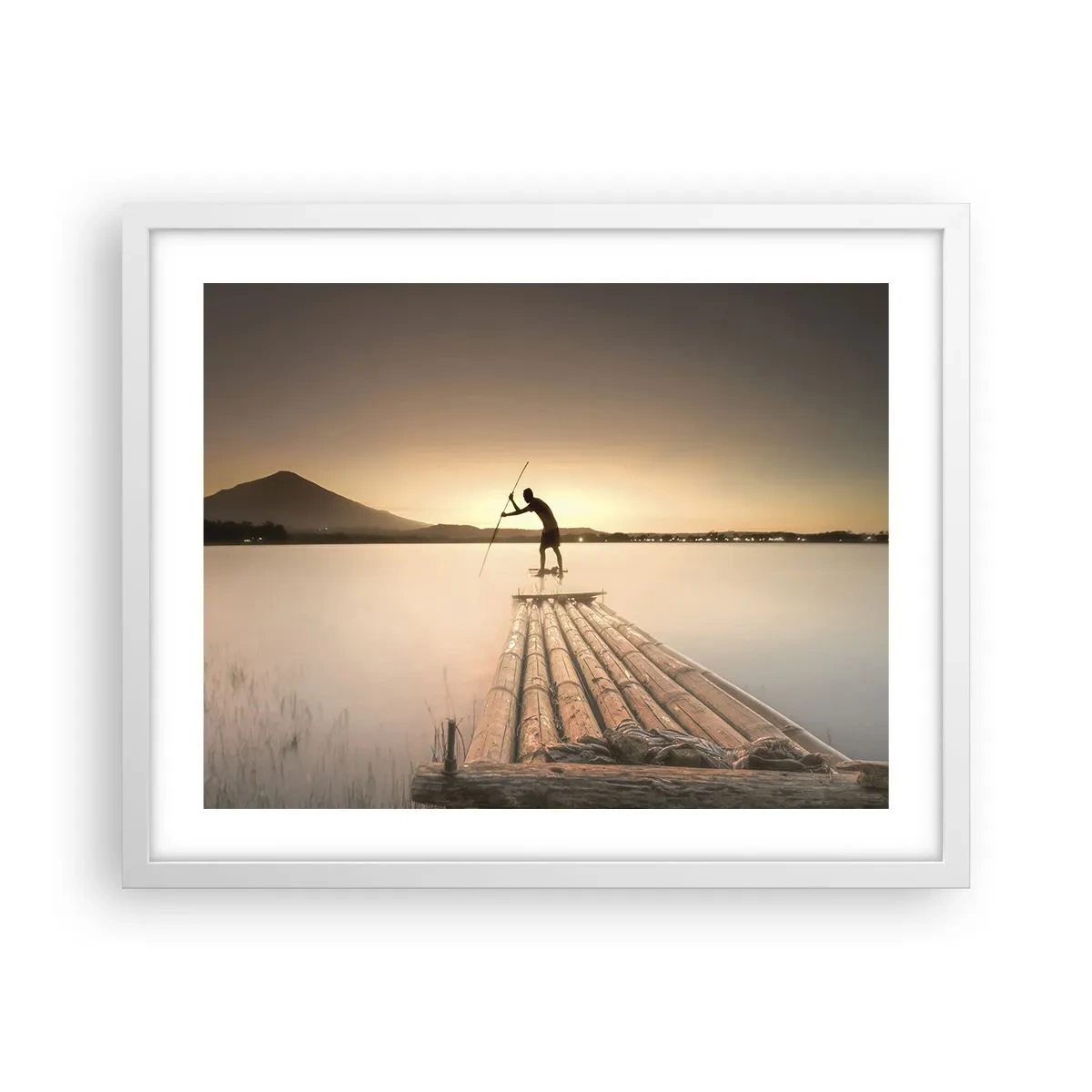 Plakát v bílém rámu - Před odpočinkem - 50x40 cm