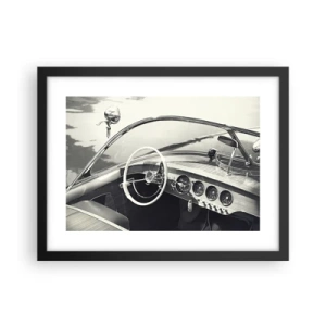 Plakát v černém rámu - Počasí pro bohaté - 40x30 cm