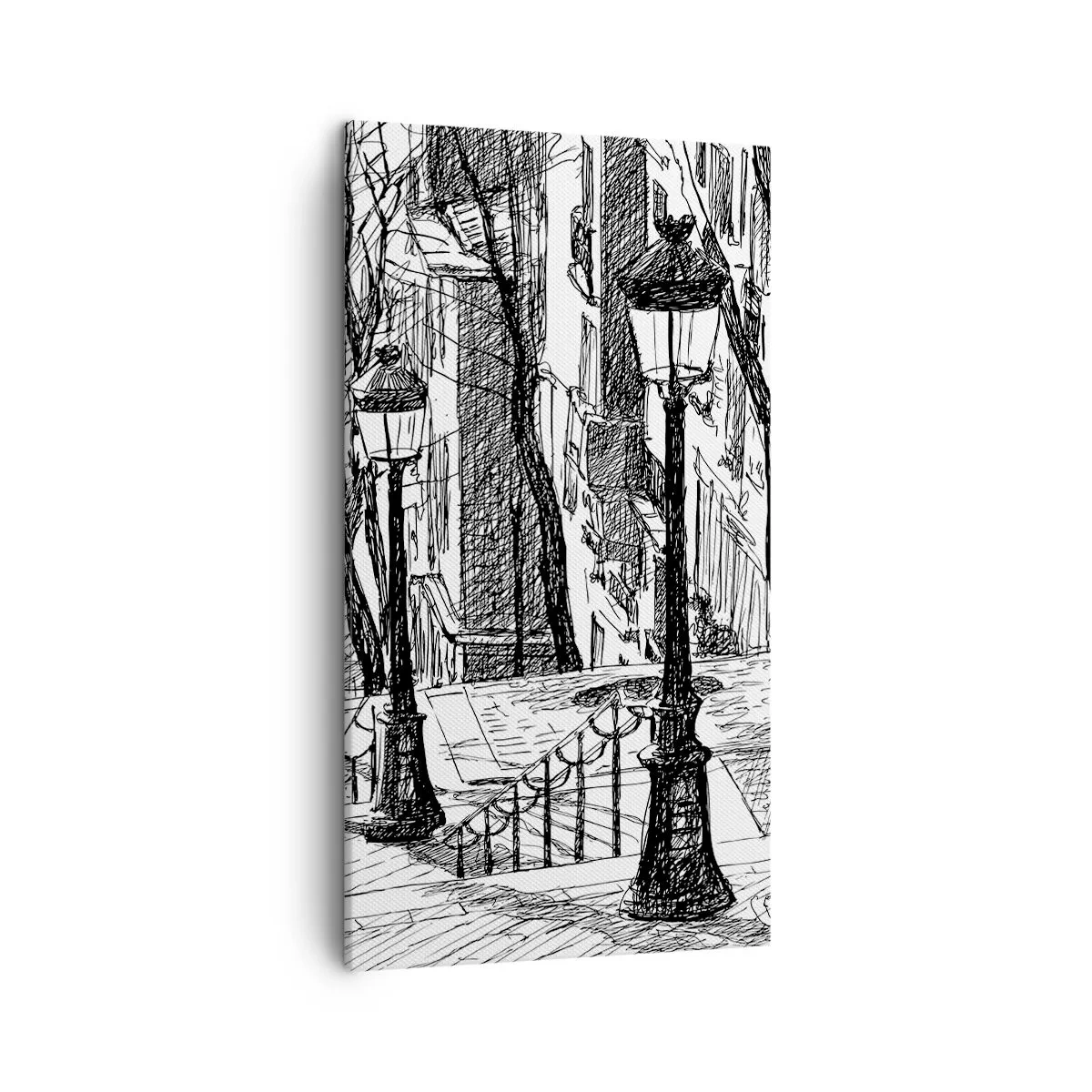 Obraz na plátně - Milostný příběh nebo horor? - 45x80 cm