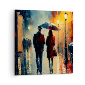 Obraz na plátně - Městská love story - 60x60 cm