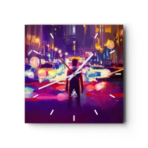 Nástěnné hodiny - Ponořený do světla - 30x30 cm