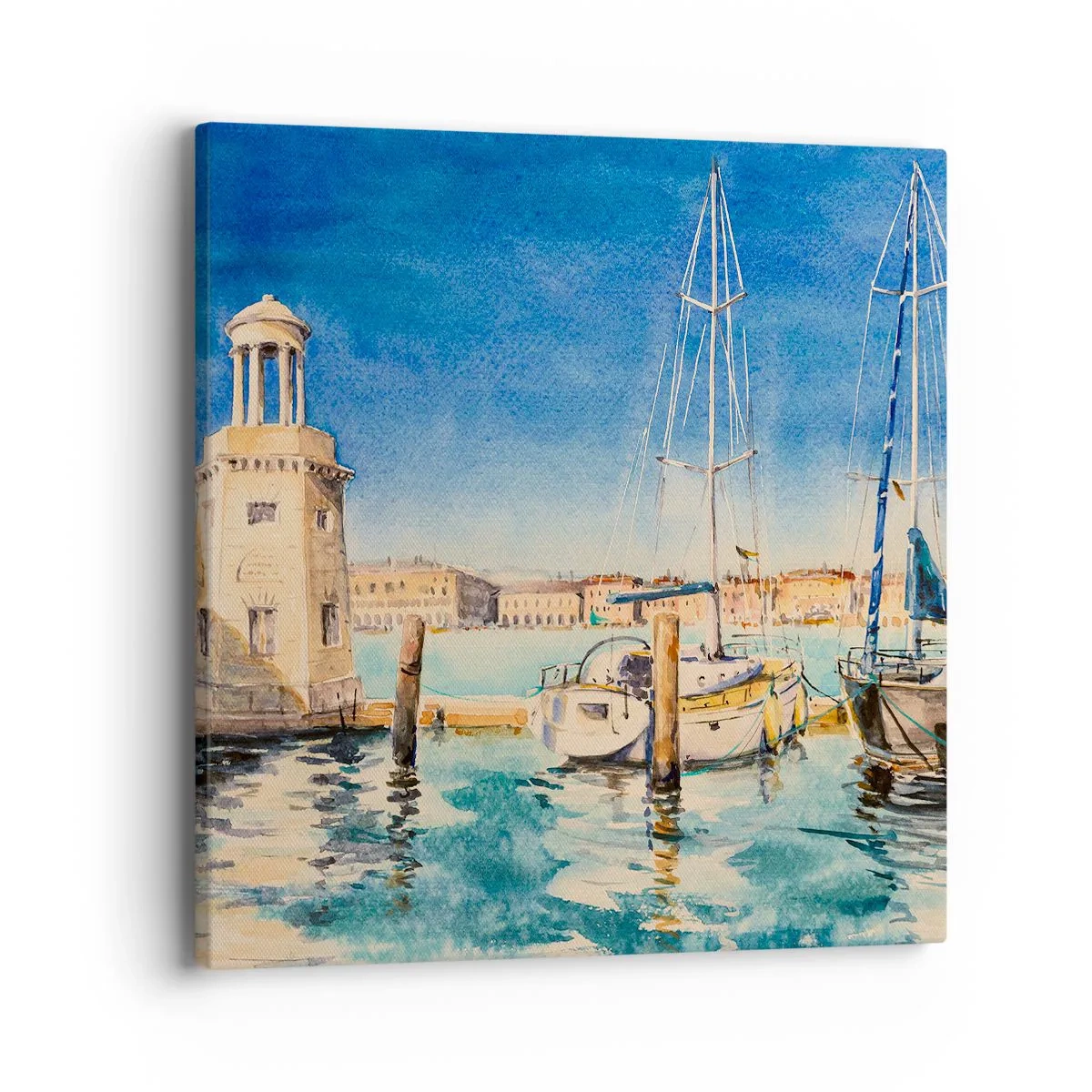 Obraz na plátně - Slunečná laguna - 40x40 cm