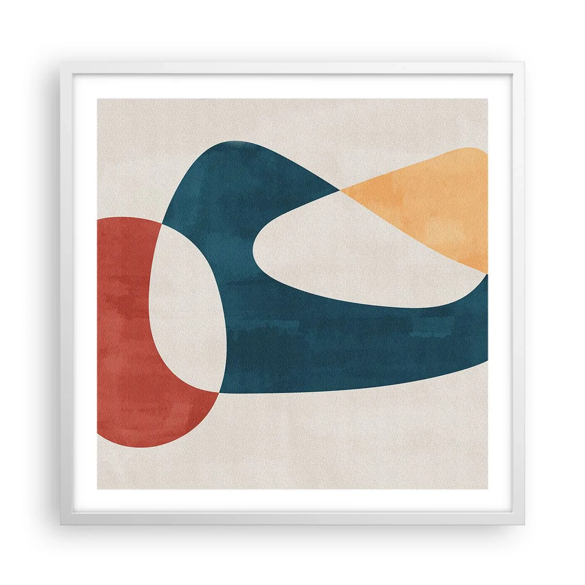 Plakát v bílém rámu - Vlivy a metamorfózy - 60x60 cm