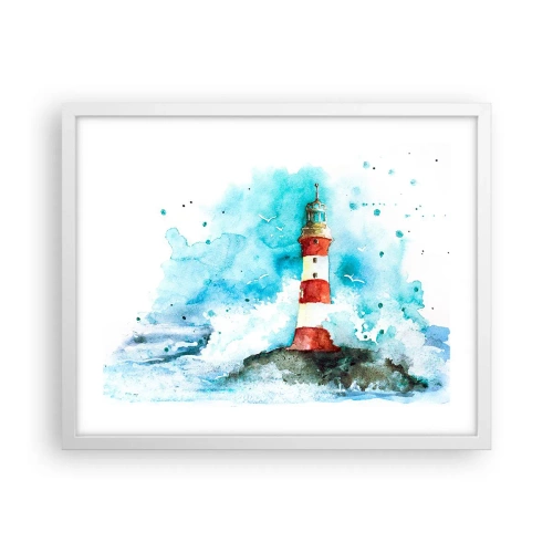 Plakát v bílém rámu - Jednota živlů - 50x40 cm