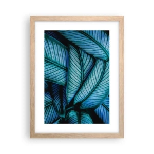 Plakát v rámu světlý dub - Čáry života - 30x40 cm