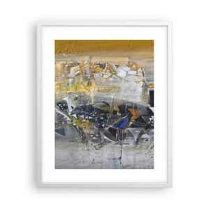 Plakát v bílém rámu - Všechno se podaří - 40x50 cm