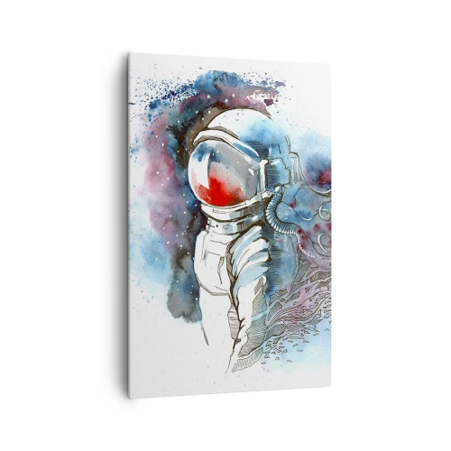 Obraz na plátně - Sám s vesmírem - 80x120 cm