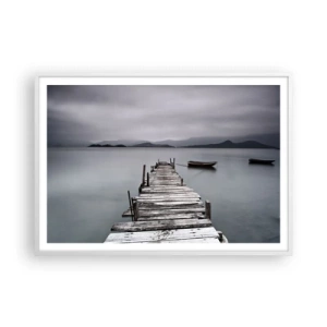 Plakát v bílém rámu - Zítra můžeš vyrazit - 100x70 cm