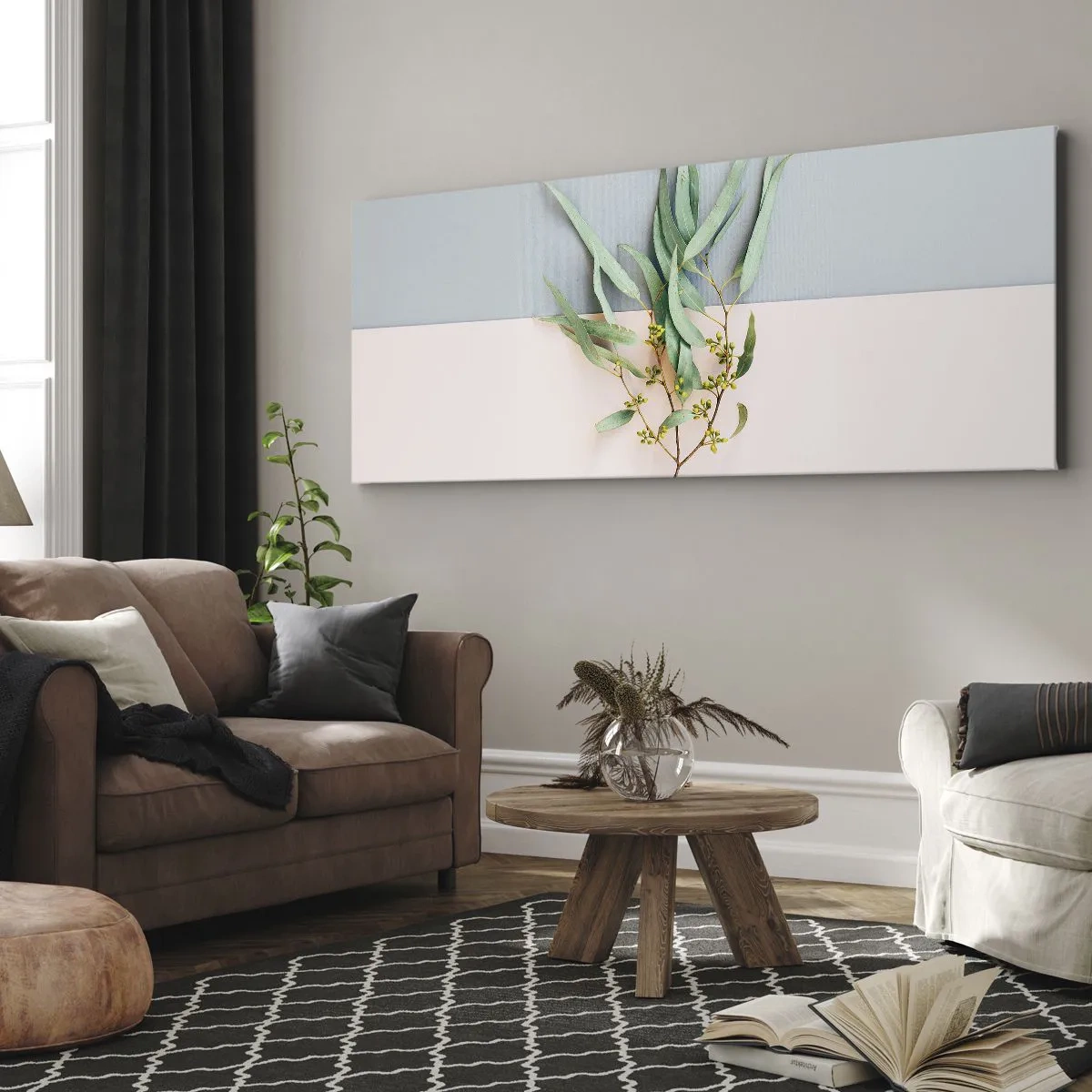 Obraz na plátně - Pastelová jemnost - 100x40 cm