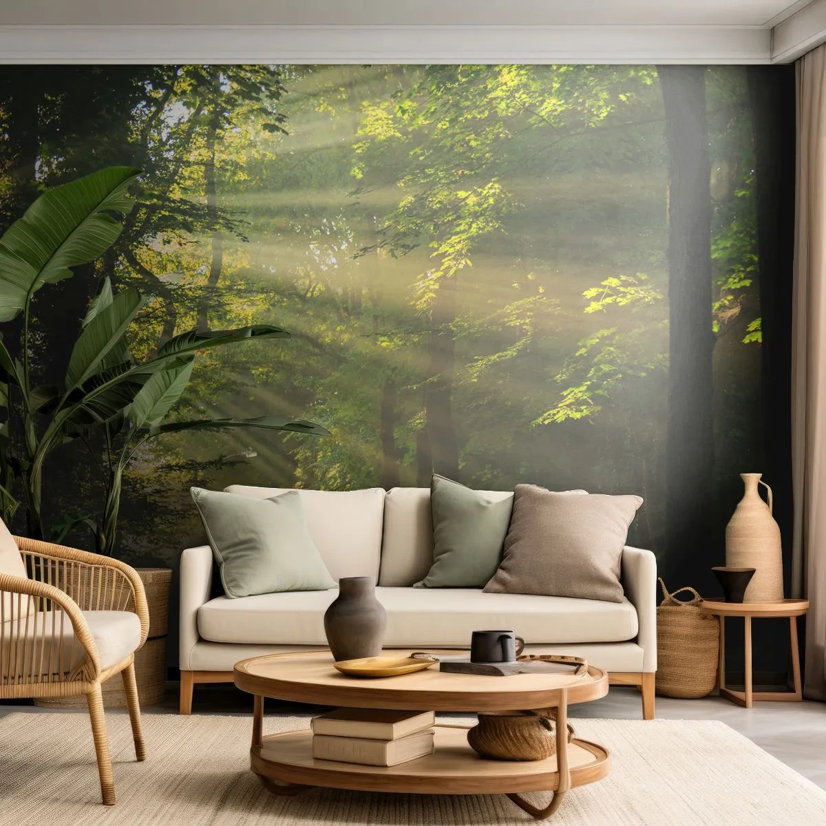 Fototapeta Samolepicí Deluxe Sticker - Lesní okamžik - Krajina, Les, Příroda - 250x175 cm