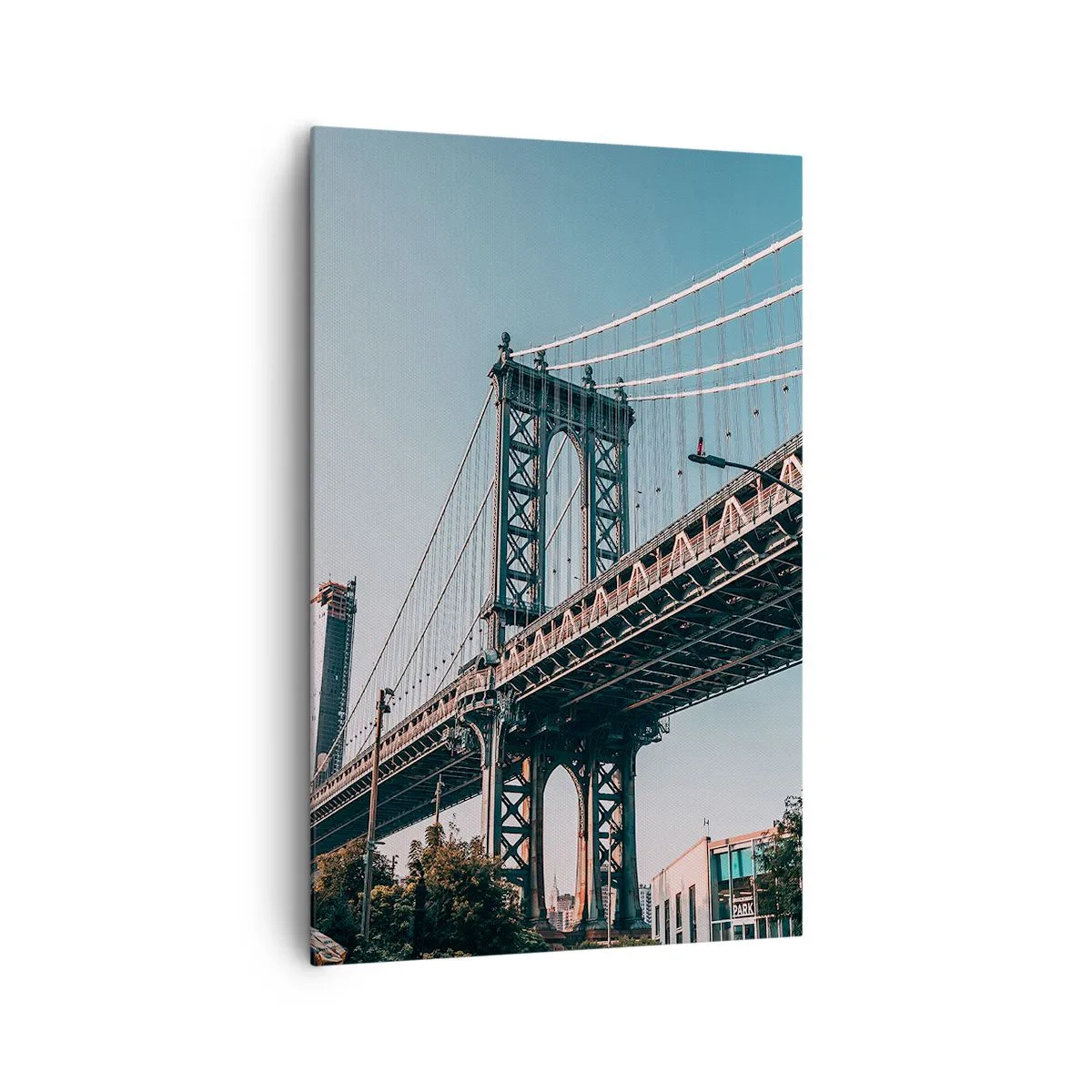 Obraz na plátně - Nad vlnami města - 80x120 cm