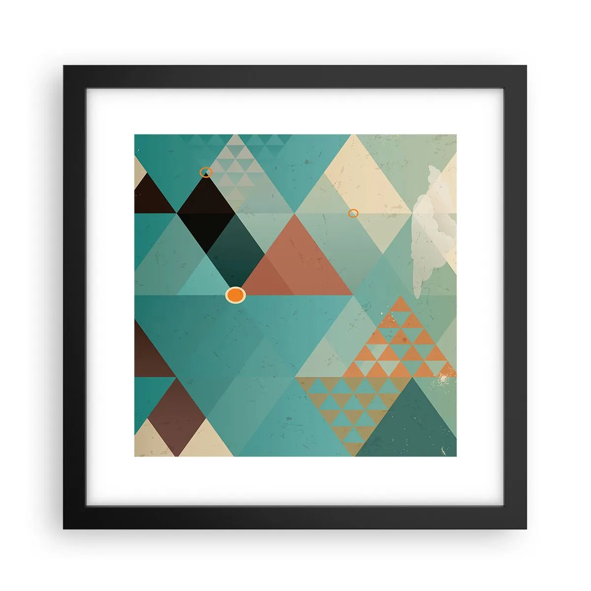 Plakát v černém rámu - Jednota mnohosti, mnohost jednoty - 30x30 cm