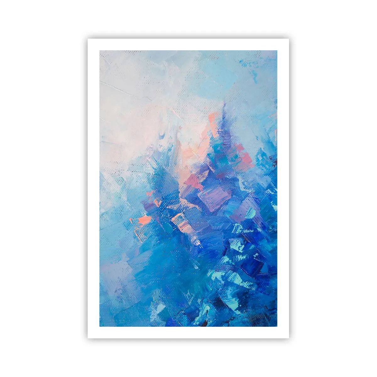 Plakát - Zimní abstrakce - 61x91 cm