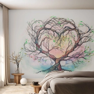 Fototapeta Premium Canvas - Společně proti vichřicím - Abstrakce, Strom, Kus - 350x256 cm