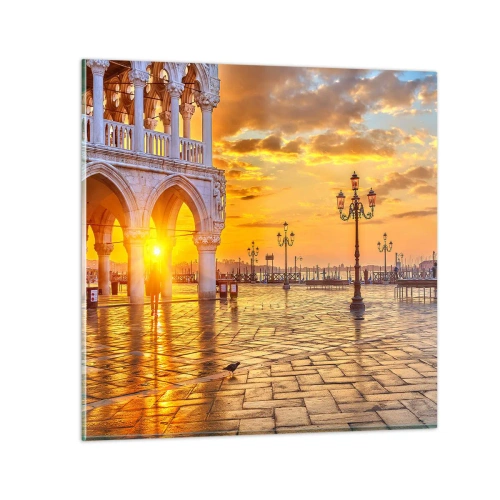 Obraz na skle - Kde jsou všichni? - 50x50 cm