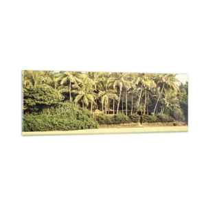 Obraz na skle - Co třeba tady? - 90x30 cm