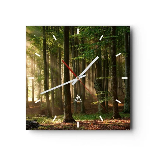 Nástěnné hodiny - Rozzářený v jarním ránu - 30x30 cm