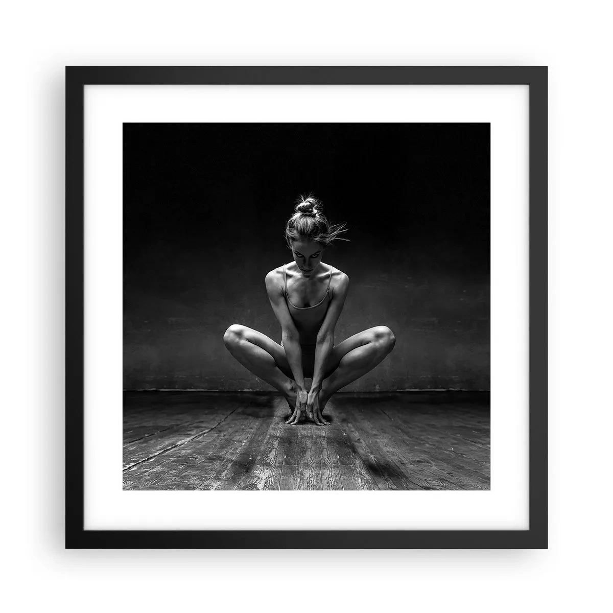 Plakát v černém rámu - Koncentrace taneční energie - 40x40 cm