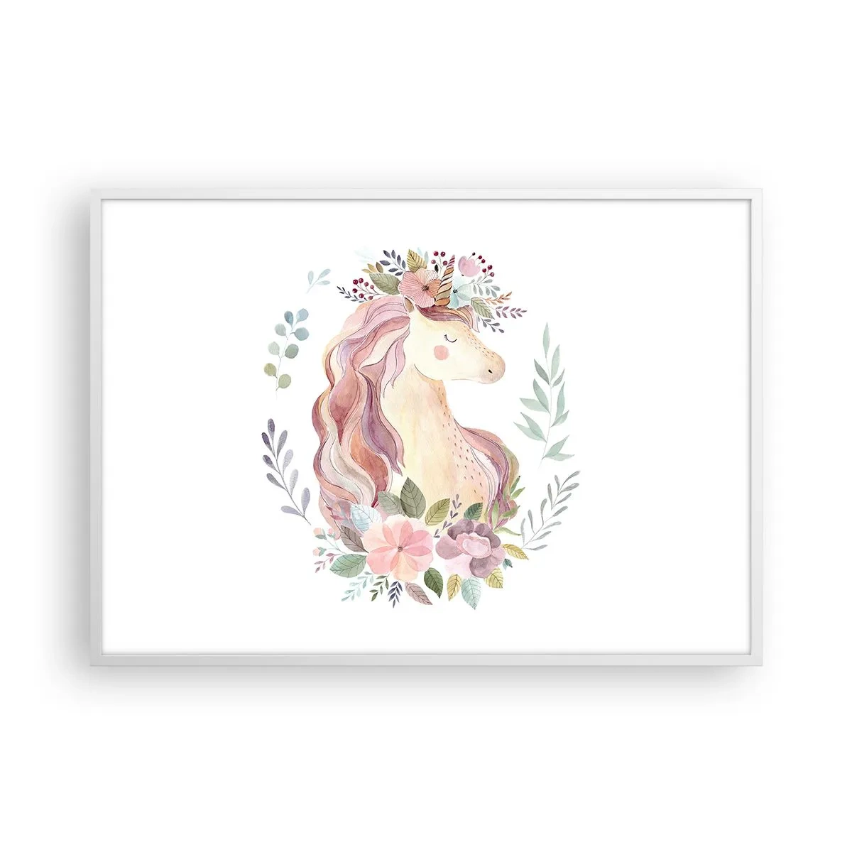 Plakát v bílém rámu - Pozvánka do říše pohádek - 100x70 cm