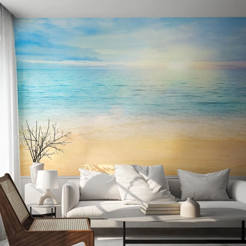 Fototapeta na míru Premium Canvas - Velká modř - Moře, Pohled, Pláž