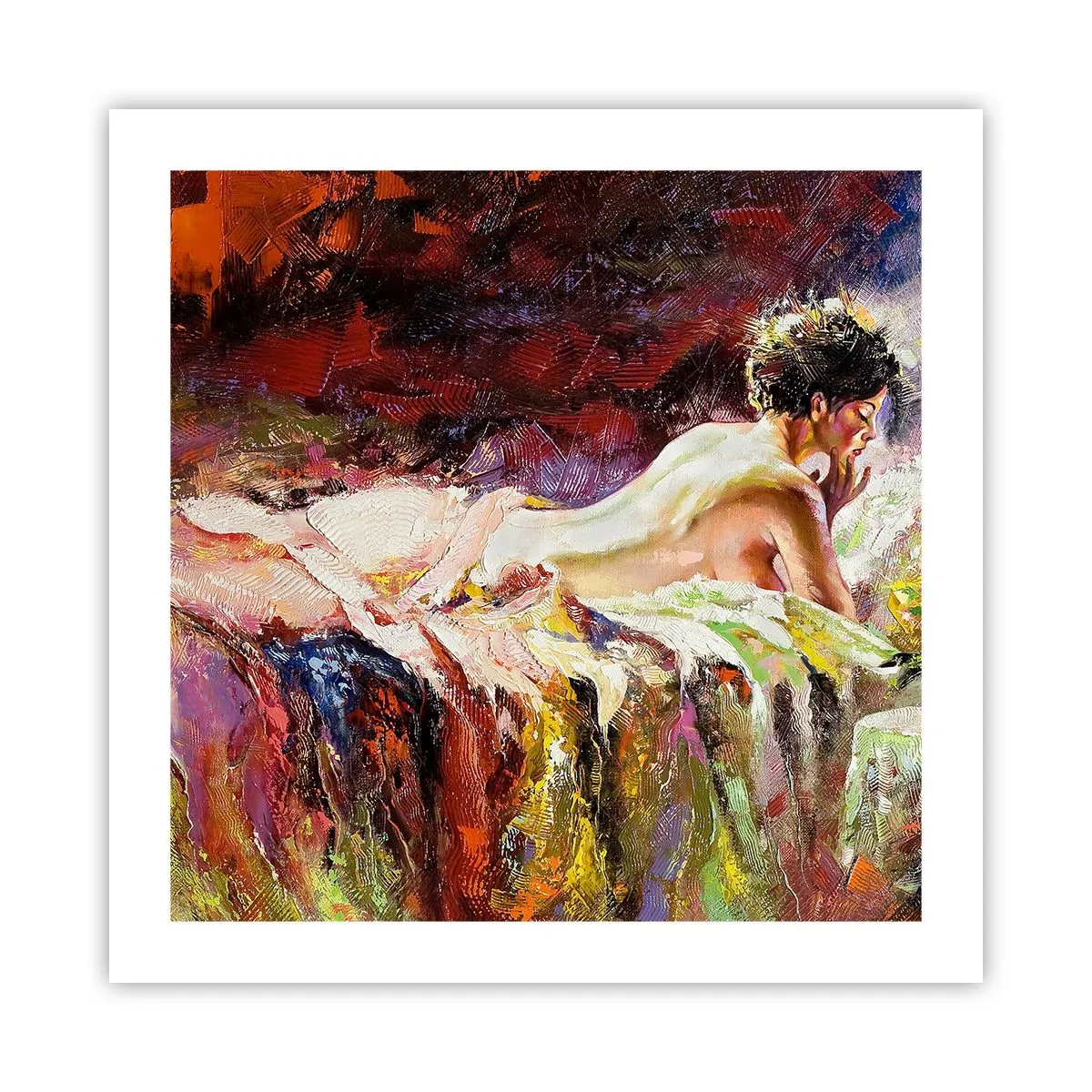 Plakát - Zamyšlená Venuše - 50x50 cm