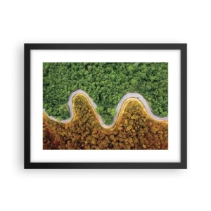 Plakát v černém rámu - Hranice a průlomy - 40x30 cm