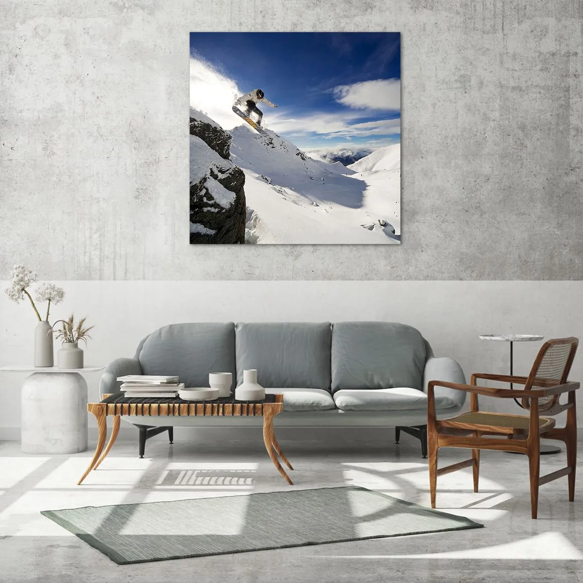 Obraz na skle - Svoboda bez hranic - 60x60 cm