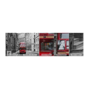 Vzor Fototapety Premium Sand - Všednost nemusí být šedá - Město, Londýn, Architektura - 100x30 cm