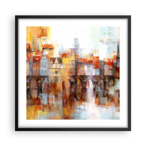 Plakát v černém rámu - Pod mostem je taky krásně - 50x50 cm