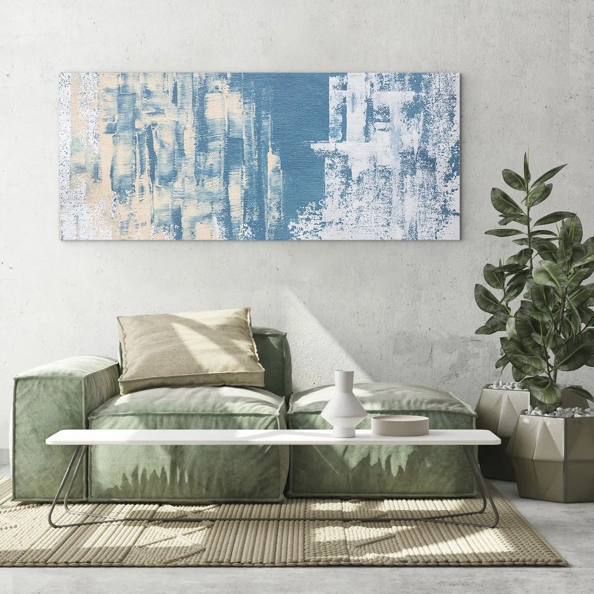 Obraz na skle - Přes rampouch - 100x40 cm