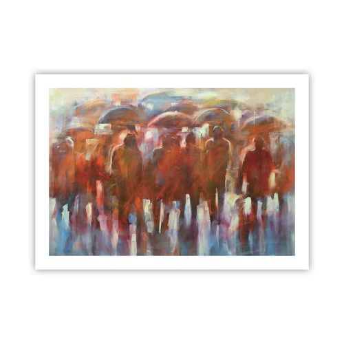 Plakát - Rovnocenní v dešti a mlze - 70x50 cm
