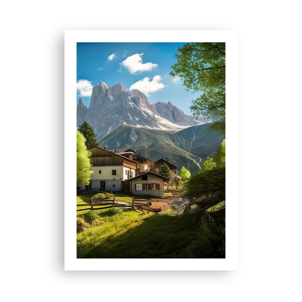 Plakát - Alpská idyla - 50x70 cm