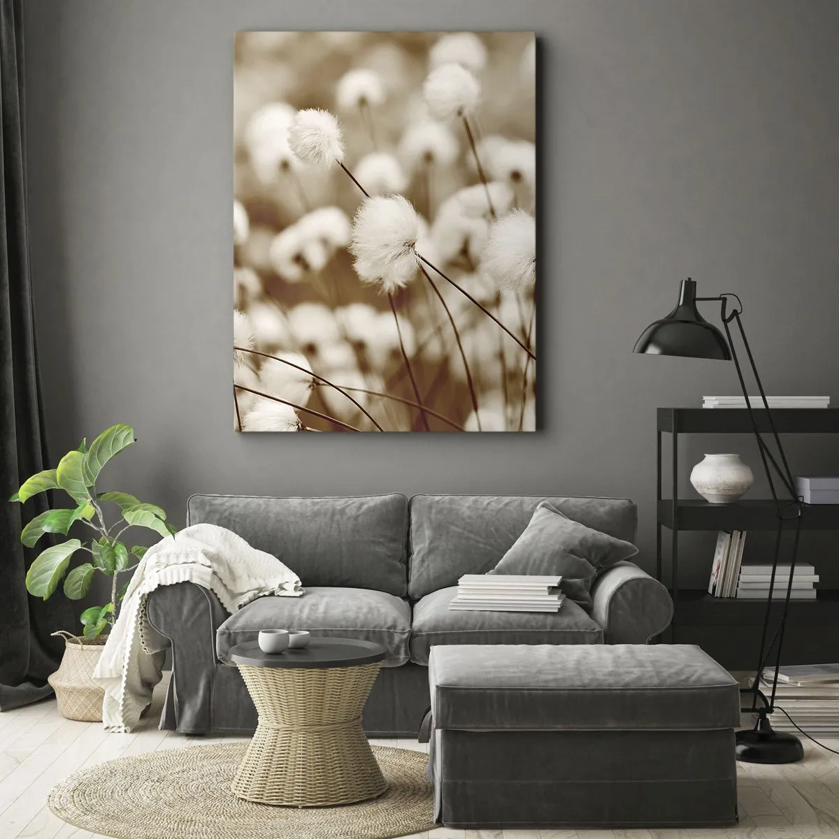 Obraz na plátně - Chlupatý lán - 50x70 cm