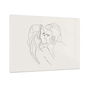 Obraz na skle - Zamotaní citem - 100x70 cm