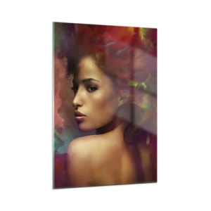 Obraz na skle - Krásnější než duha, jemnější než mlha - 50x70 cm