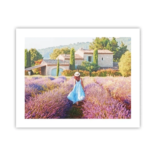 Plakát - Levandulová dívka - 50x40 cm