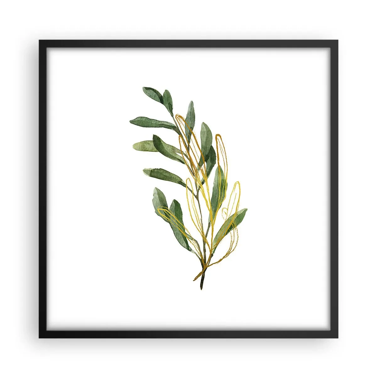 Plakát v černém rámu - Vše, co je dobré - 50x50 cm