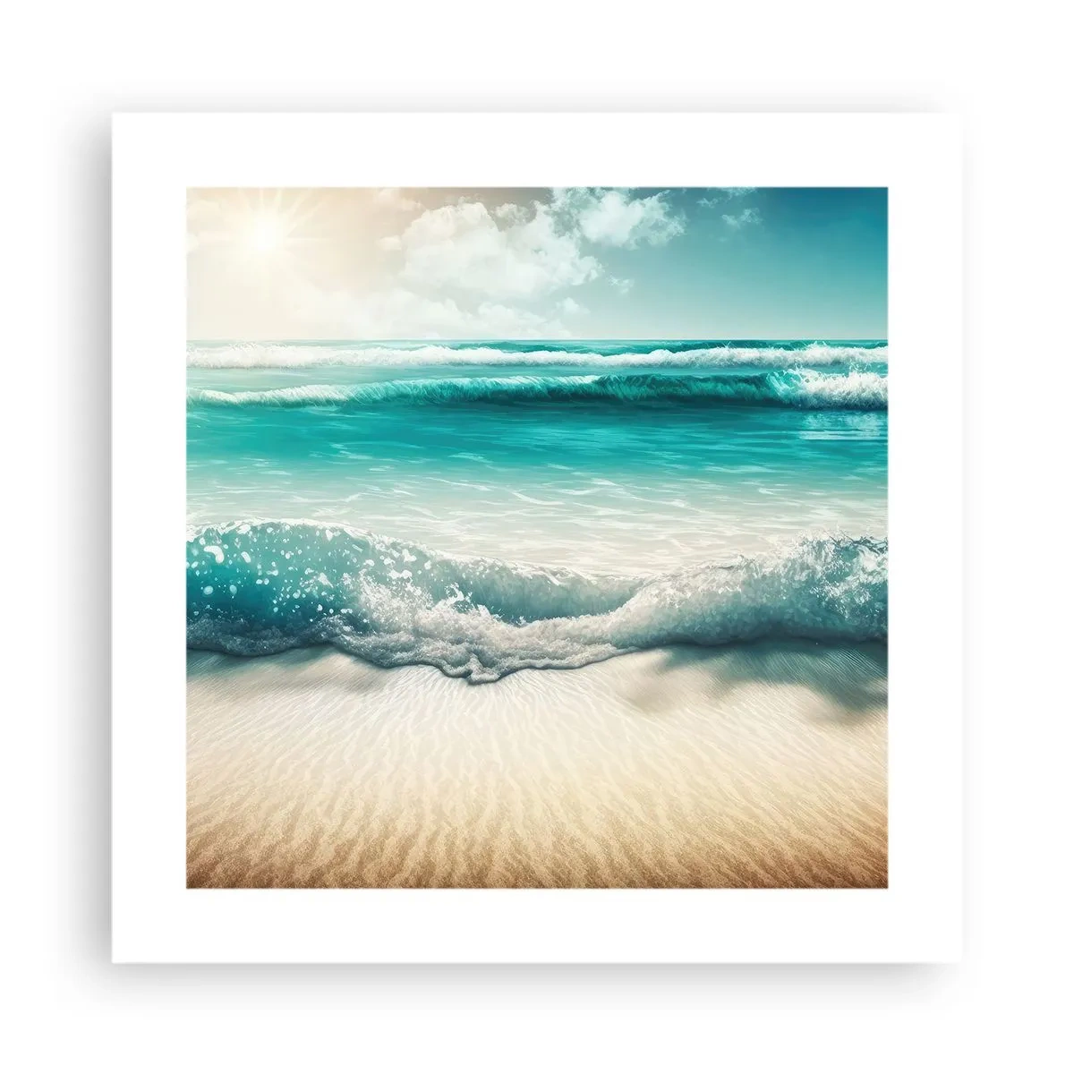 Plakát - Klid oceánu - 40x40 cm