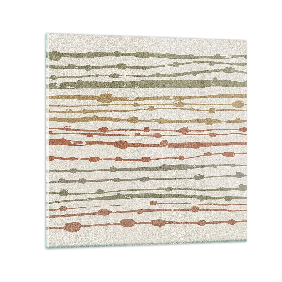 Obraz na skle - Hudební záznam barev - 70x70 cm