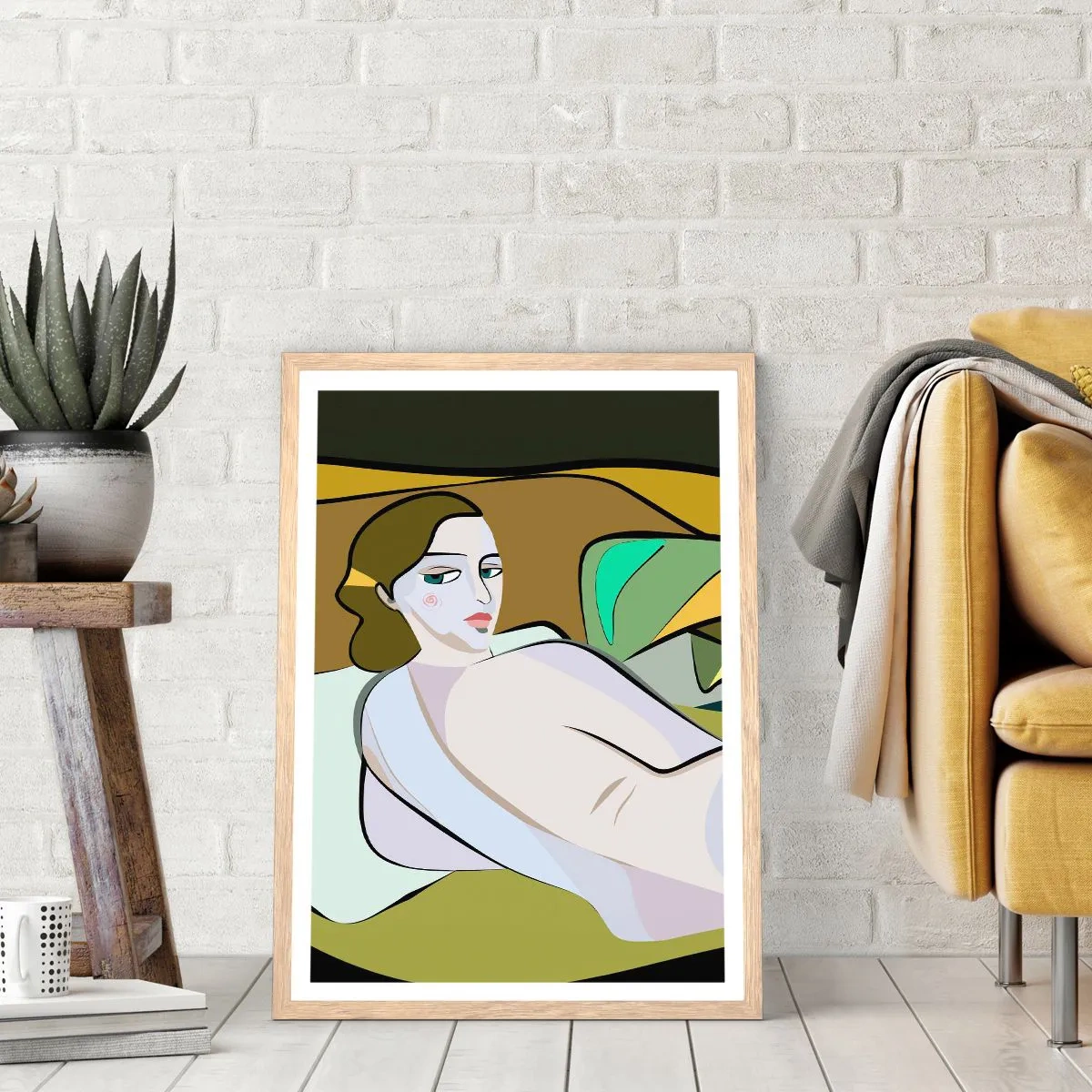 Plakát v rámu světlý dub - Intimní portrét - 40x50 cm