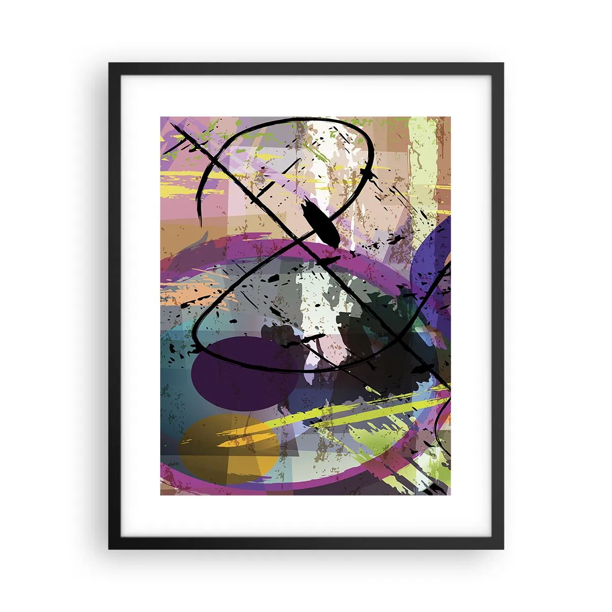 Plakát v černém rámu - Lze přímo nebo kolem - 40x50 cm