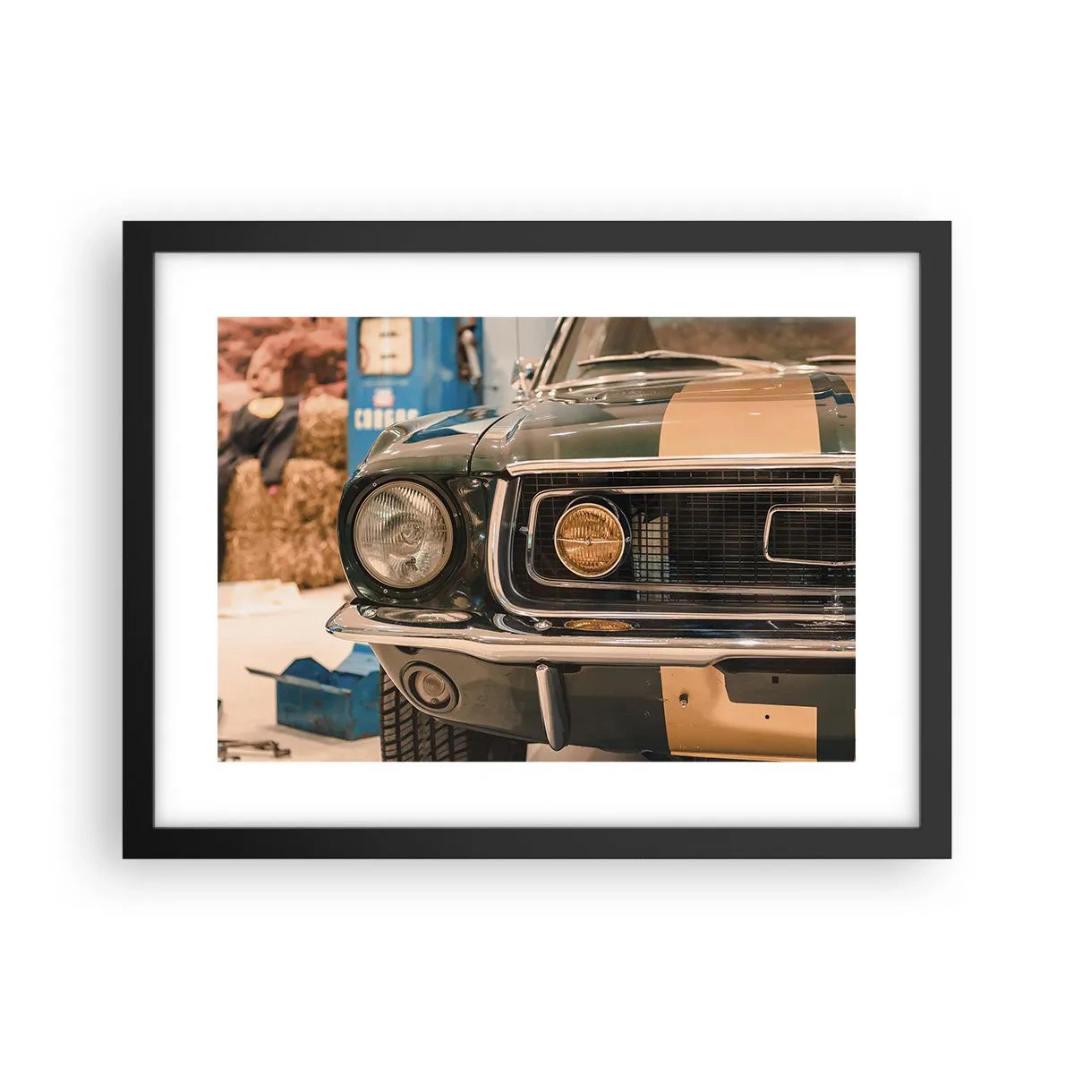 Plakát v černém rámu - Setkání s legendou - 40x30 cm