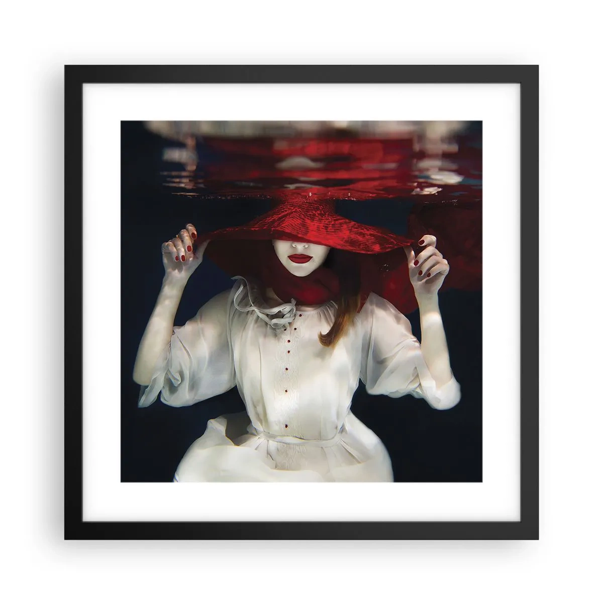 Plakát v černém rámu - Divoženka - 40x40 cm