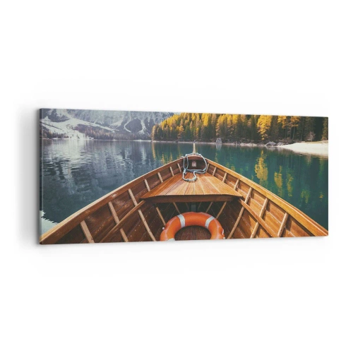 Obraz na plátně - Horská túra - 100x40 cm