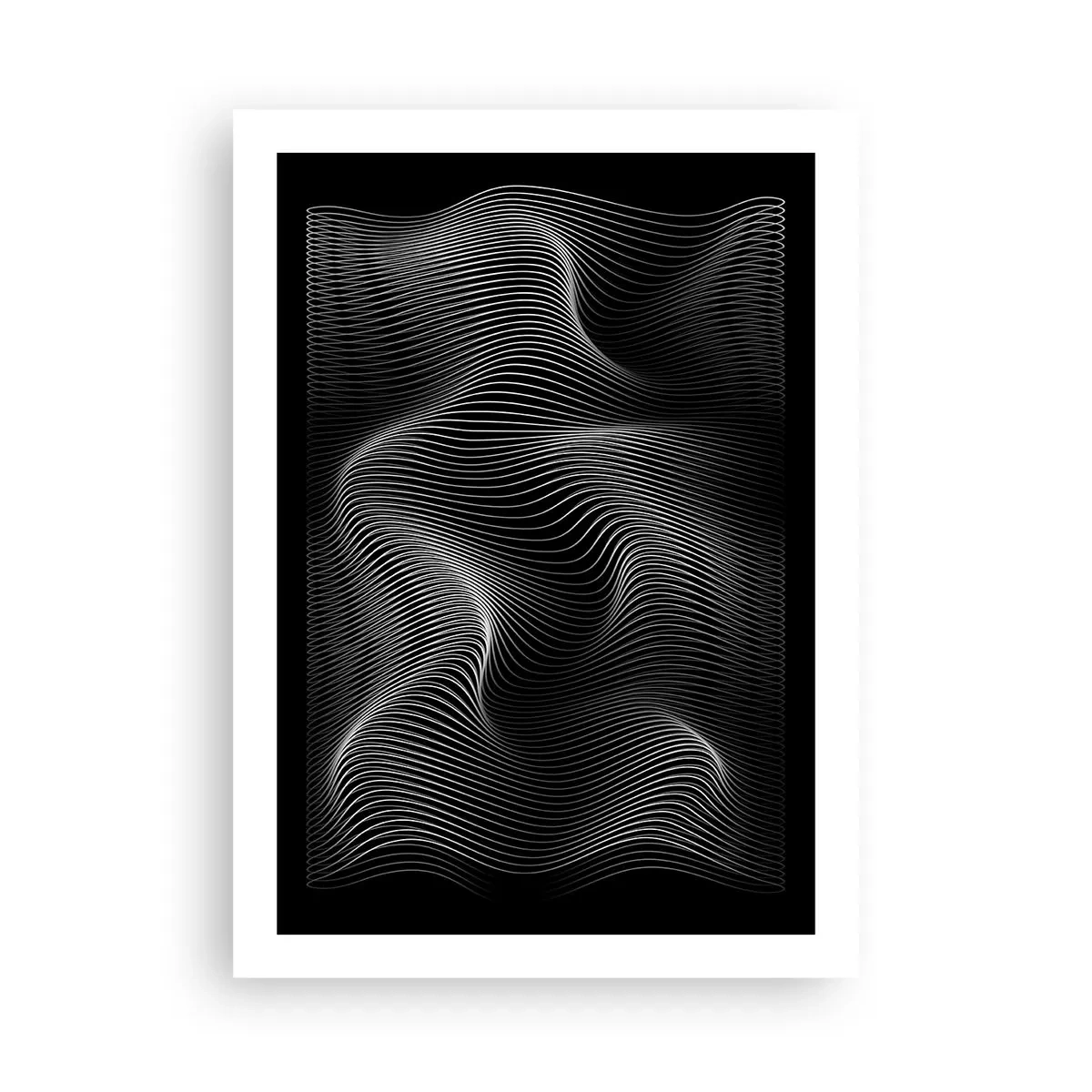 Plakát - Tanec světla v prostoru - 50x70 cm