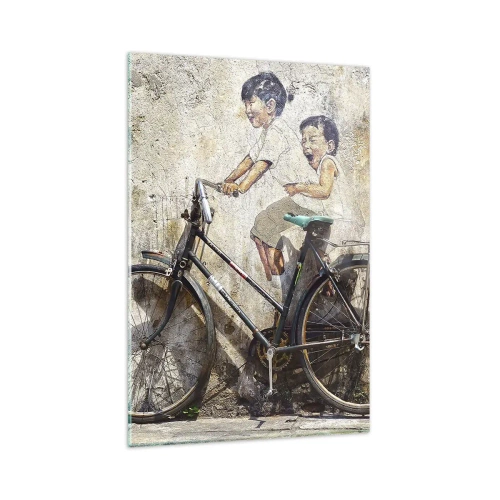 Obraz na skle - Pravda nebo klam? - 80x120 cm