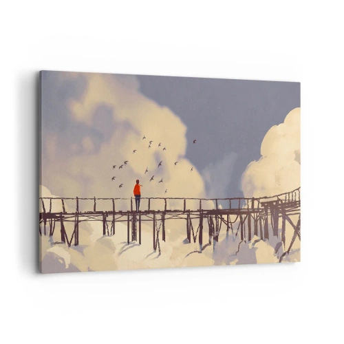 Obraz na plátně - Modrý stesk - 120x80 cm